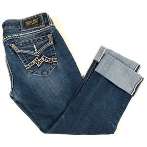 Miss Me Cuffed Easy Capri Denim Jeans 26